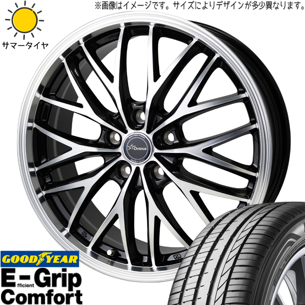 プリウス 205/45R17 グッドイヤー コンフォート クロノス CH 113 17インチ 7.0J +47 5H100P サマータイヤ ホイール 4本SET :ch113 1770 egcom 20545:TireShop All Terrain