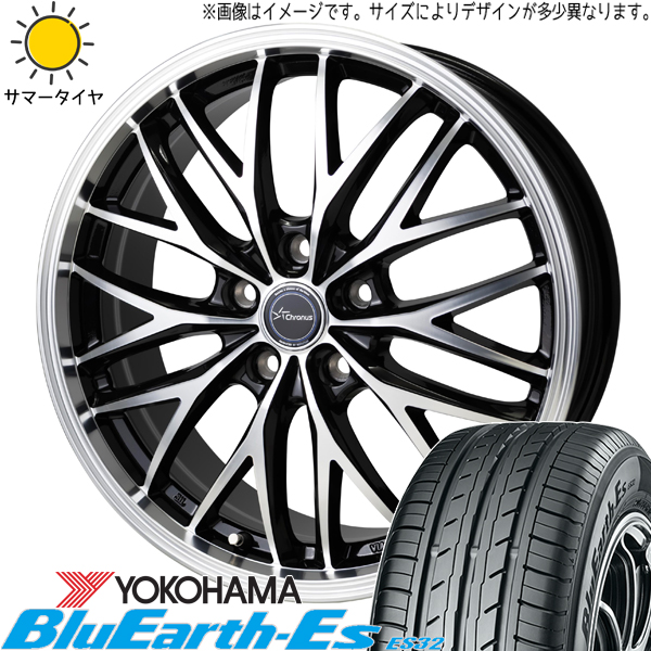 デリカ ヤリスクロス 215/55R17 Y/H ブルーアース Es ES32 クロノス CH 113 17インチ 7.0J +40 5H114.3P サマータイヤ ホイール 4本SET :ch113 177040 es32 21555:TireShop All Terrain