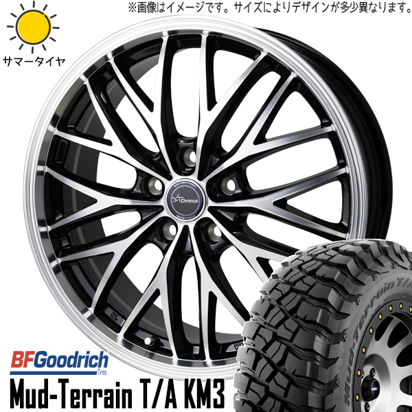 RAV4 265/65R17 BFグッドリッチ マッドテレーン KM3 クロノス CH 113 17インチ 7.0J +35 5H114.3P サマータイヤ ホイール 4本SET :ch113 177035 km3 26565:TireShop All Terrain