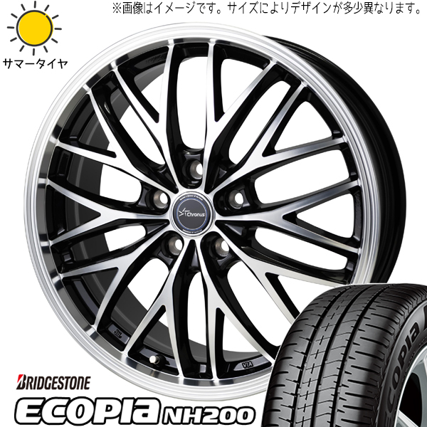 ヤリス スイフト バレーノ 185/55R16 BS エコピア NH200C クロノス CH 113 16インチ 6.0J +45 4H100P サマータイヤ ホイール 4本SET :ch113 166042 nh200 1855516:TireShop All Terrain