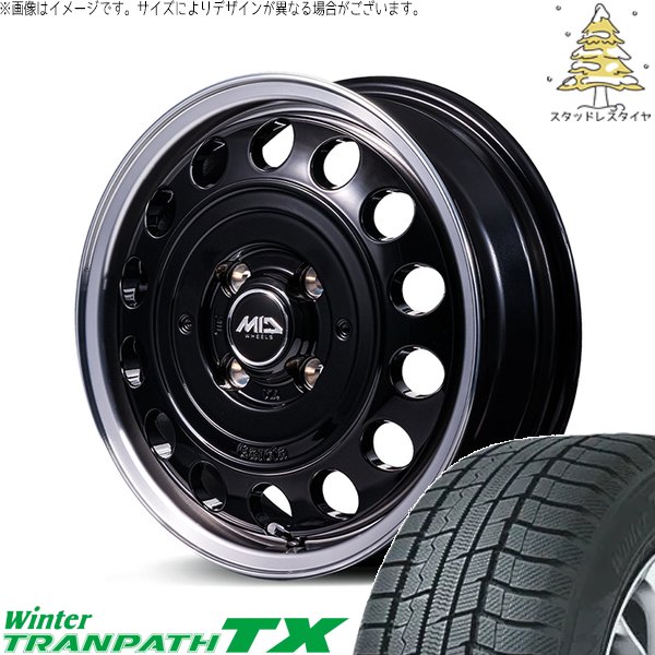 デリカミニ ハスラー 165/60R15 スタッドレス | ウィンタートランパス TX \u0026 MIDホイール ガルシア シスコ タイプ2 15インチ 4穴100