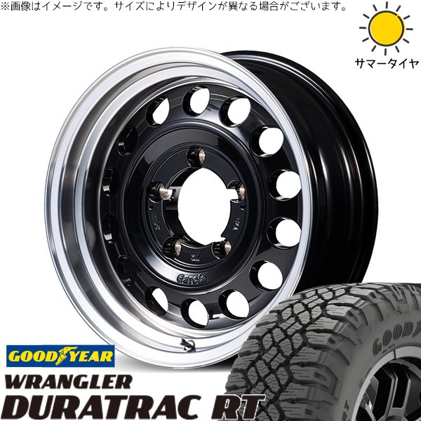 ジムニー JB64 JB23 225/75R16 ホイールセット | ラングラー デュラトラック RT \u0026 MIDホイール ガルシア シスコ タイプ2 16インチ 5穴139.7
