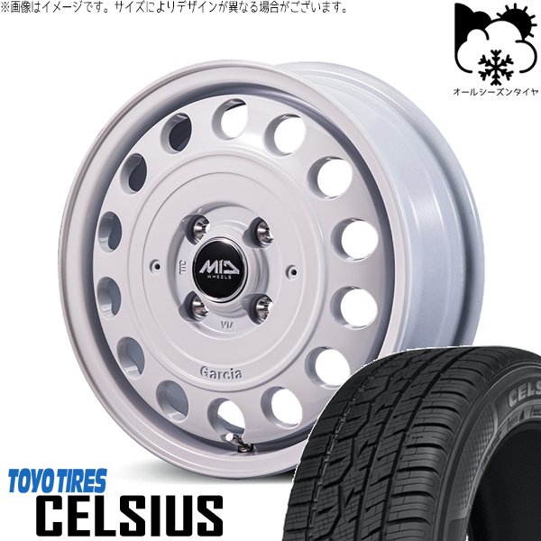ハスラー デリカミニ ソリオ 165/65R14 オールシーズン | セルシアス \u0026 MIDホイール ガルシア シスコ タイプ2 14インチ 4穴100