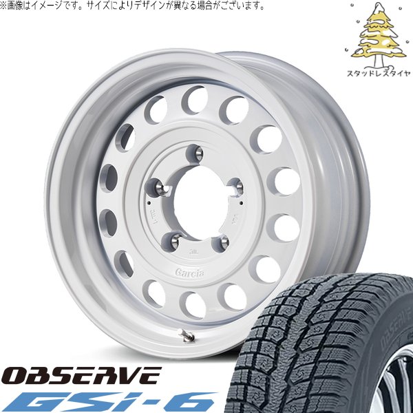 ジムニーシエラ 225/70R16 スタッドレス | オブザーブ Gsi-6 \u0026 MIDホイール ガルシア シスコ タイプ2 16インチ 5穴139.7