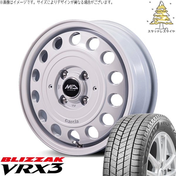 ソリオ MA26 MA36 デリカ 165/70R14 スタッドレス | ブリザック VRX3 \u0026 MIDホイール ガルシア シスコ タイプ2 14インチ 4穴100
