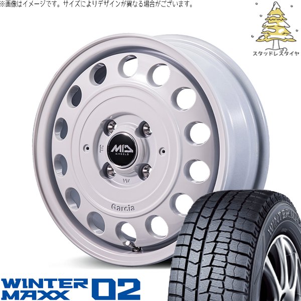 ミラ ワゴンR ムーヴ 155/55R14 スタッドレス | ウィンターマックス02 \u0026 MIDホイール ガルシア シスコ タイプ2 14インチ 4穴100