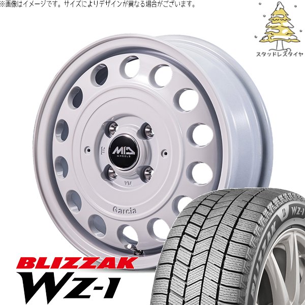 ブリザック - ソリオ MA26 MA36 デリカ 165/70R14 スタッドレス | WZ-1 \u0026 MID車輪 ガルシア シスコ 手あい2 14in 4穴100 車、バイク、自転車-自動車-冬タイヤ、ホイールセット