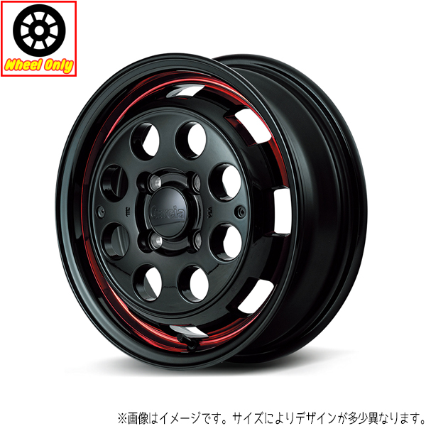 15インチ アルミホイール 4穴 100 シスコ ポップ 4.5J +45 ワゴンR ラパン エブリィ 1本｜tireshop