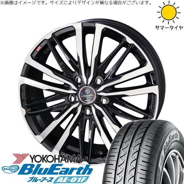 ヴォクシー 205/60R16 ホイールセット | ブルーアース AE-01F \u0026 スマック クレスト 16インチ 5穴114.3
