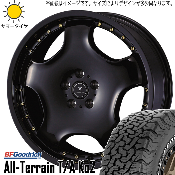 ハイエース 215/70R16 BFグッドリッチ オールテレーン KO2 アセット D1 16インチ 6.5J +38 6H139.7P サマータイヤ ホイール 4本SET :d1 gd 166538 ko2 21570:TireShop All Terrain