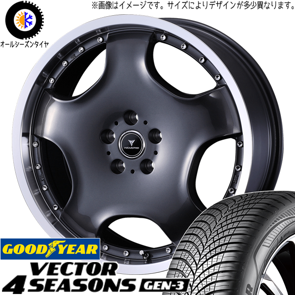 アウトランダー デリカ 225/55R18 GY ベクター GEN3 アセット D1 18インチ 7.0J +40 5H114.3P オールシーズンタイヤ ホイール 4本SET :d1 gm 187038 vegen3 22555:TireShop All Terrain