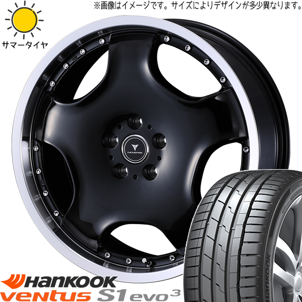 225/35R19 サマータイヤホイールセット プリウス etc (HANKOOK K127 & NOVARIS ASETTED1 5穴 114.3)｜tireshop