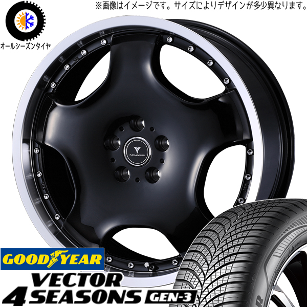 アウトランダー デリカ 225/55R18 GY ベクター GEN3 アセット D1 18インチ 7.0J +40 5H114.3P オールシーズンタイヤ ホイール 4本SET :d1 rp 187038 vegen3 22555:TireShop All Terrain