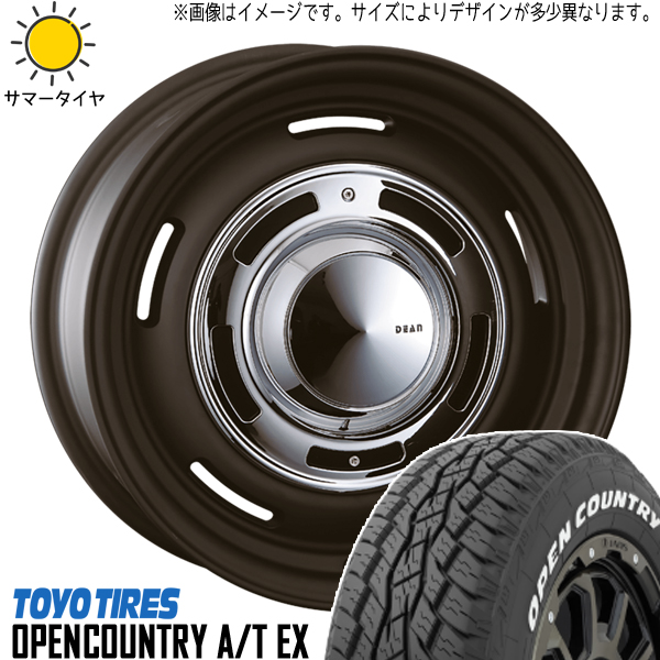 205/65R16 アルファード TOYO オープンカントリー A/Tex DEAN CC 16インチ 6.5J +38 5H114.3P サマータイヤ ホイールセット 4本｜tireshop