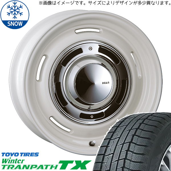 165/65R14 スタッドレスタイヤホイールセット ルーミー etc (TOYO TRANPATH TX & DEAN CrossCountry 4穴 100)｜tireshop