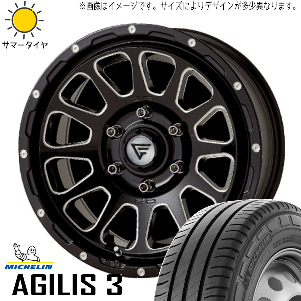 225/75R16 サマータイヤホイールセット ジムニー JB64 JB23 etc (MICHELIN Agilis3 & DELTAFORCE OVAL 5穴 139.7)｜tireshop