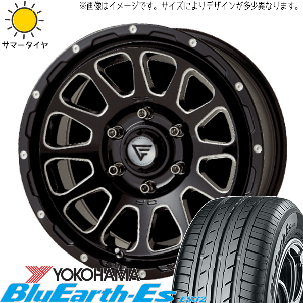 215/65R16 サマータイヤホイールセット エクストレイル etc (YOKOHAMA BluEarth ES32 & DELTAFORCE OVAL 5穴 114.3)｜tireshop