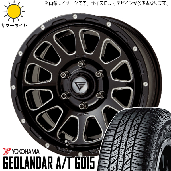 ハイエース 215/65R16 ヨコハマタイヤ ジオランダー A/T G015 デルタフォース 16インチ 7.0J +38 6H139.7P サマータイヤ ホイール 4本SET :oval bkc 167038 g015 21565:TireShop All Terrain