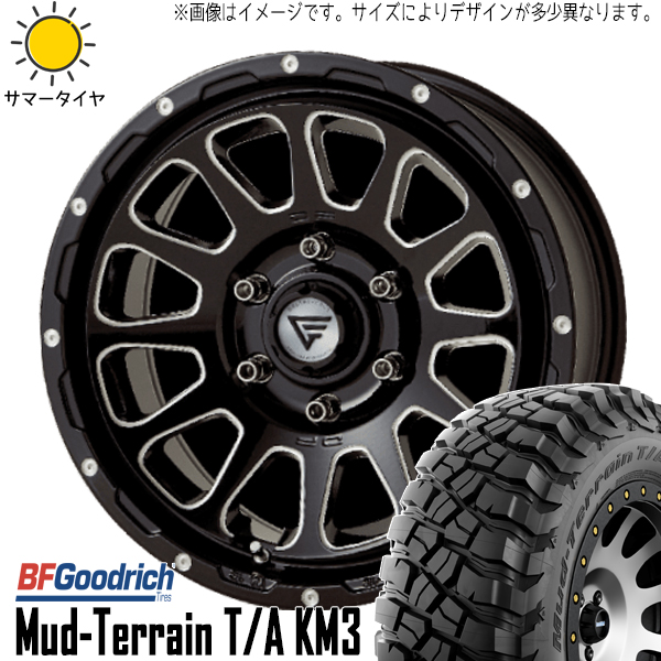 225/75R16 サマータイヤホイールセット ジムニー JB64 JB23 etc (BFGoodrich Mud-Terrain KM3 & DELTAFORCE OVAL 5穴 139.7)｜tireshop