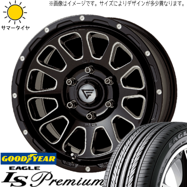 クラウン CX 3 デリカ 215/60R16 GY イーグル プレミアム デルタフォース 16インチ 7.0J +35 5H114.3P サマータイヤ ホイール 4本SET :oval bkc 167042 lsp 21560:TireShop All Terrain