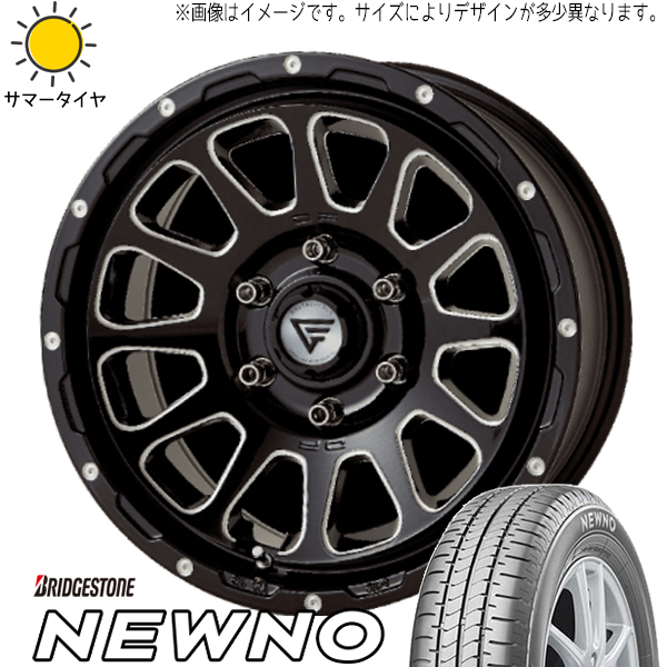 エクストレイル 215/65R16 ブリヂストン ニューノ デルタフォース 16インチ 7.0J +35 5H114.3P サマータイヤ ホイール 4本SET :oval bkc 167035 newno 21565:TireShop All Terrain