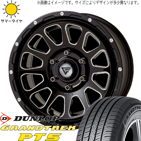 265/65R17 サマータイヤホイールセット プラド etc (DUNLOP GRANDTREK PT5 & DELTAFORCE OVAL 6穴 139.7)｜tireshop