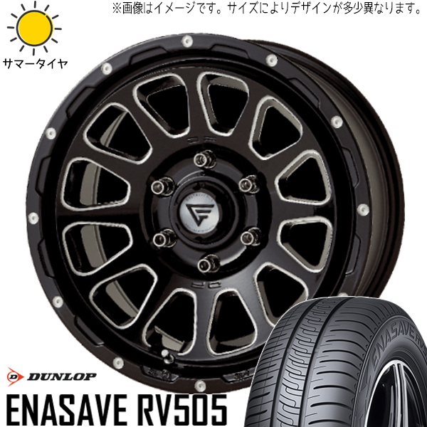 215/60R16 サマータイヤホイールセット クラウン etc (DUNLOP ENASAVE RV505 & DELTAFORCE OVAL 5穴 114.3)｜tireshop