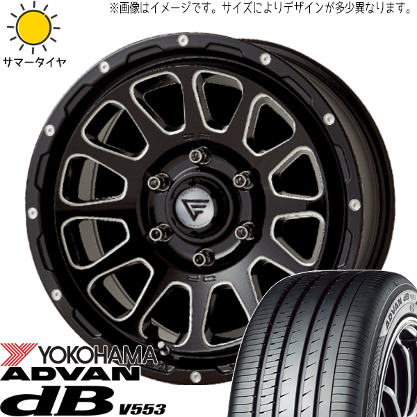 プリウスα 205/60R16 ヨコハマタイヤ アドバン デシベル V553 デルタフォース 16インチ 7.0J +35 5H114.3P サマータイヤ ホイール 4本SET :oval bkc 167042 v553 20560:TireShop All Terrain