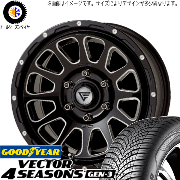 マーク2 シルビア 205/55R16 GY ベクター GEN3 デルタフォース 16インチ 7.0J +35 5H114.3P オールシーズンタイヤ ホイール 4本SET :oval bkc 167042 vegen3 20555:TireShop All Terrain