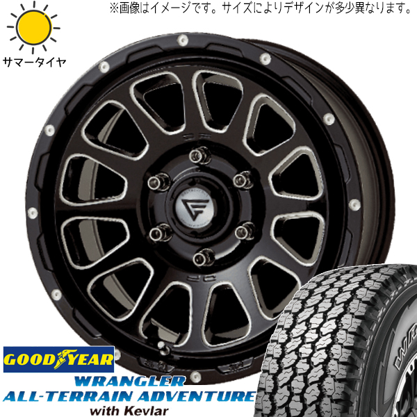 スズキ ジムニー 215/70R16 グッドイヤー ラングラー Kevlar デルタフォース 16インチ 5.5J +20 5H139.7P サマータイヤ ホイール 4本SET :oval bkc 165522 wrklr 21570:TireShop All Terrain