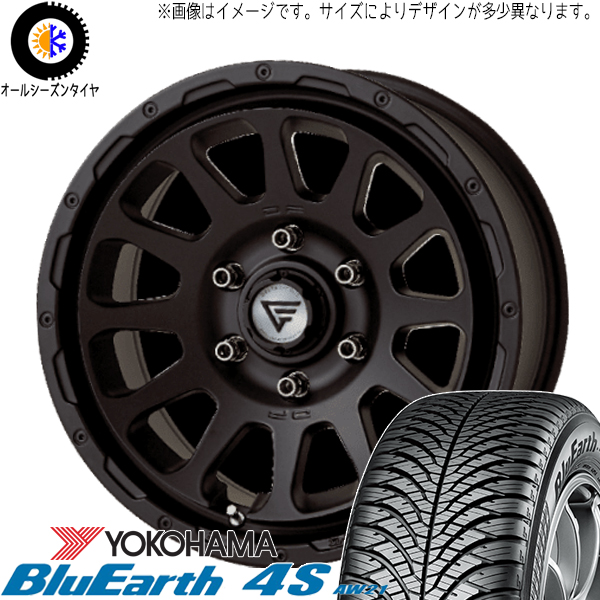 スズキ ジムニー 215/70R16 Y/H ブルーアース 4S AW21 デルタフォース 16インチ 5.5J +20 5H139.7P オールシーズンタイヤ ホイール 4本SET :oval sb 165522 aw21 21570:TireShop All Terrain