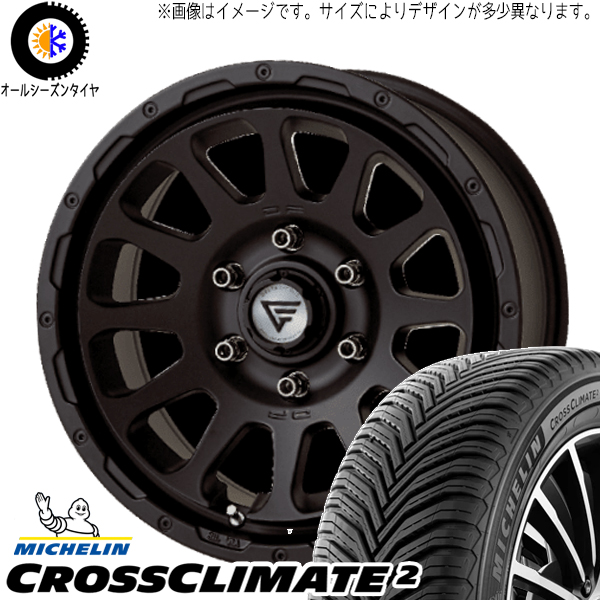 265/65R17 オールシーズンタイヤホイールセット プラド etc (MICHELIN CROSSCLIMATE & DELTAFORCE OVAL 6穴 139.7)｜tireshop