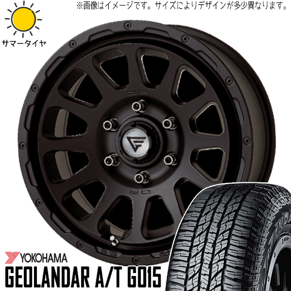 215/60R16 サマータイヤホイールセット クラウン etc (YOKOHAMA GEOLANDAR AT & DELTAFORCE OVAL 5穴 114.3)｜tireshop