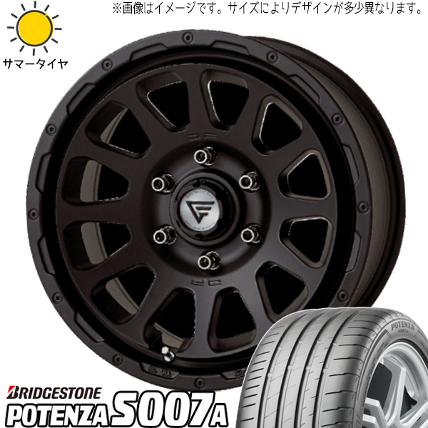 POTENZA - ジューク 215/55R17 車輪仕掛ける | ブリヂストン ポテンザ S007A \u0026 デルタフォース オーバル 17in 5穴114.3 タイヤ、ホイール-車、バイク、自転車-自動車