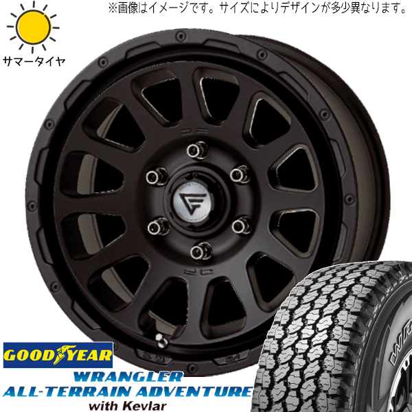 スズキ ジムニー 225/70R16 グッドイヤー ラングラー Kevlar デルタフォース 16インチ 5.5J +20 5H139.7P サマータイヤ ホイール 4本SET :oval sb 165522 wrklr 22570:TireShop All Terrain