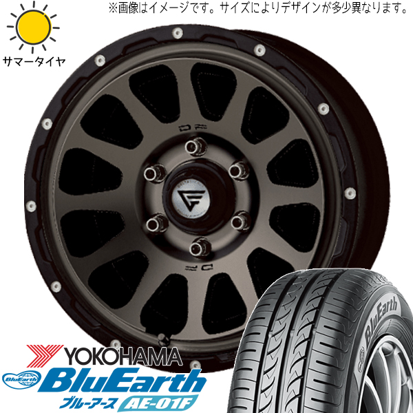 215/60R16 サマータイヤホイールセット クラウン etc (YOKOHAMA BluEarth AE01F & DELTAFORCE OVAL 5穴 114.3)｜tireshop