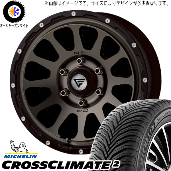 265/65R17 オールシーズンタイヤホイールセット プラド etc (MICHELIN CROSSCLIMATE & DELTAFORCE OVAL 6穴 139.7)｜tireshop