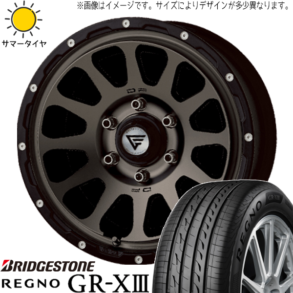クラウン 215/60R16 ホイールセット | ブリヂストン レグノ GRX3 \u0026 デルタフォース オーバル 16インチ 5穴114.3