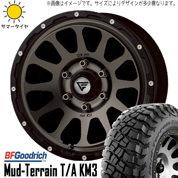 225/75R16 サマータイヤホイールセット ジムニー JB64 JB23 etc (BFGoodrich Mud-Terrain KM3 & DELTAFORCE OVAL 5穴 139.7)｜tireshop