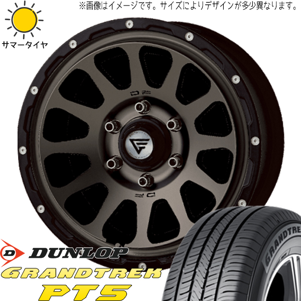 265/65R17 サマータイヤホイールセット プラド etc (DUNLOP GRANDTREK PT5 & DELTAFORCE OVAL 6穴 139.7)｜tireshop