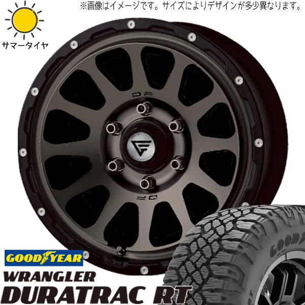 プラド 285/70R17 ホイールセット | グッドイヤー ラングラー RT \u0026 デルタフォース オーバル 17インチ 6穴139.7