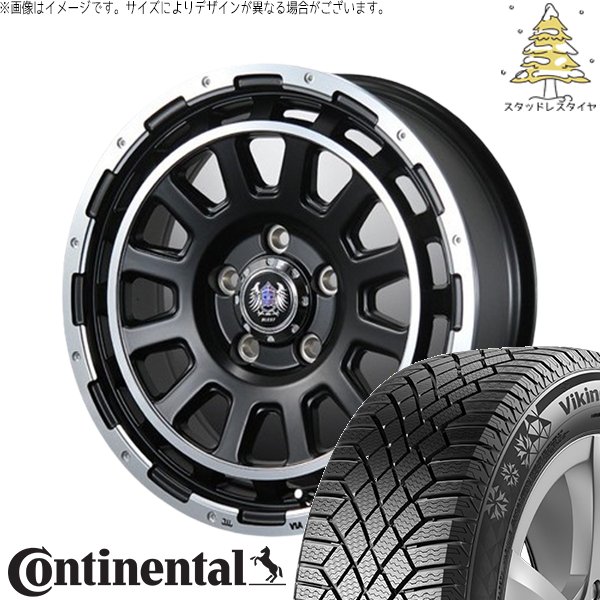 VikingContact - ヤリスクロス 205/65R16 スタッドレス | ビュッフェ連係7 \u0026 ジョージバーンズテック DH-流れ 16in 5穴114.3 冬タイヤ、ホイールセット-自動車