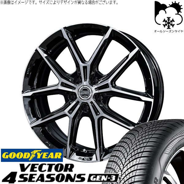 インプレッサ 205/50R17 オールシーズン | ベクター4シーズンズ GEN-3 \u0026 スマック+EK M1 17インチ 5穴100