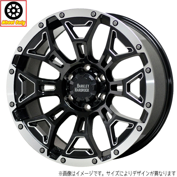 新品 ホイールのみ 4本 20インチ BARKLEY HARDROCK ELBERT ブラックサイドマシニング＆リムポリッシュ(BSM/P) 20x8.5J +20 6H139.7P :BHE 6x4pc:TireShop All Terrain