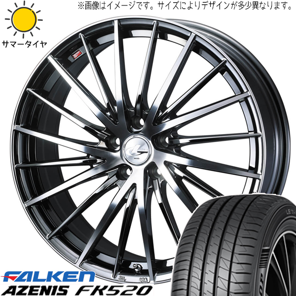 225/35R20 サマータイヤホイールセット エスティマ etc (FALKEN FK520 LEONIS FR 5穴 114.3) : fr bmcmc 208045 fk520 22535 : オールテレーン(タイヤ ホイール専門店)