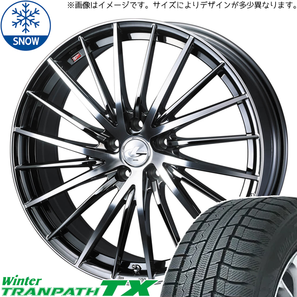 215/60R16 スタッドレスタイヤホイールセット CX3 etc (TOYO TRANPATH TX & LEONIS FR 5穴 114.3)｜tireshop