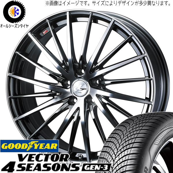 マツダ CX8 245/45R20 グッドイヤー ベクター GEN3 レオニス FR 20インチ 8.0J +45 5H114.3P オールシーズンタイヤ ホイール 4本SET :fr bmcmc 208045 vegen3 24545:TireShop All Terrain