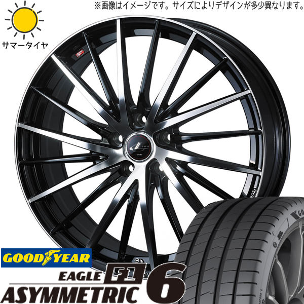 bB キューブ ノート 205/45R17 グッドイヤー アシンメトリック6 レオニス FR 17インチ 6.5J +40 4H100P サマータイヤ ホイール 4本SET :fr pbmc 176540 asy6 2054517:TireShop All Terrain