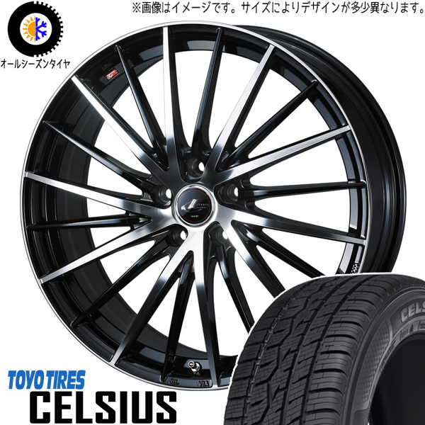 215/60R16 オールシーズンタイヤホイールセット CX3 etc (TOYO CELSIUS & LEONIS FR 5穴 114.3)｜tireshop