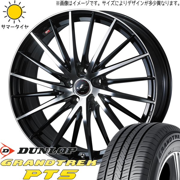 クロスオーバー J50 NJ50 225/55R18 D/L グラントレック PT5 レオニス FR 18インチ 8.0J +45 5H114.3P サマータイヤ ホイール 4本SET :fr pbmc 188045 pt5 22555:TireShop All Terrain